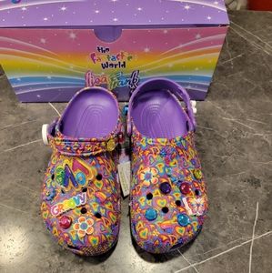BNWT Limited Edition Lisa Frank Crocs